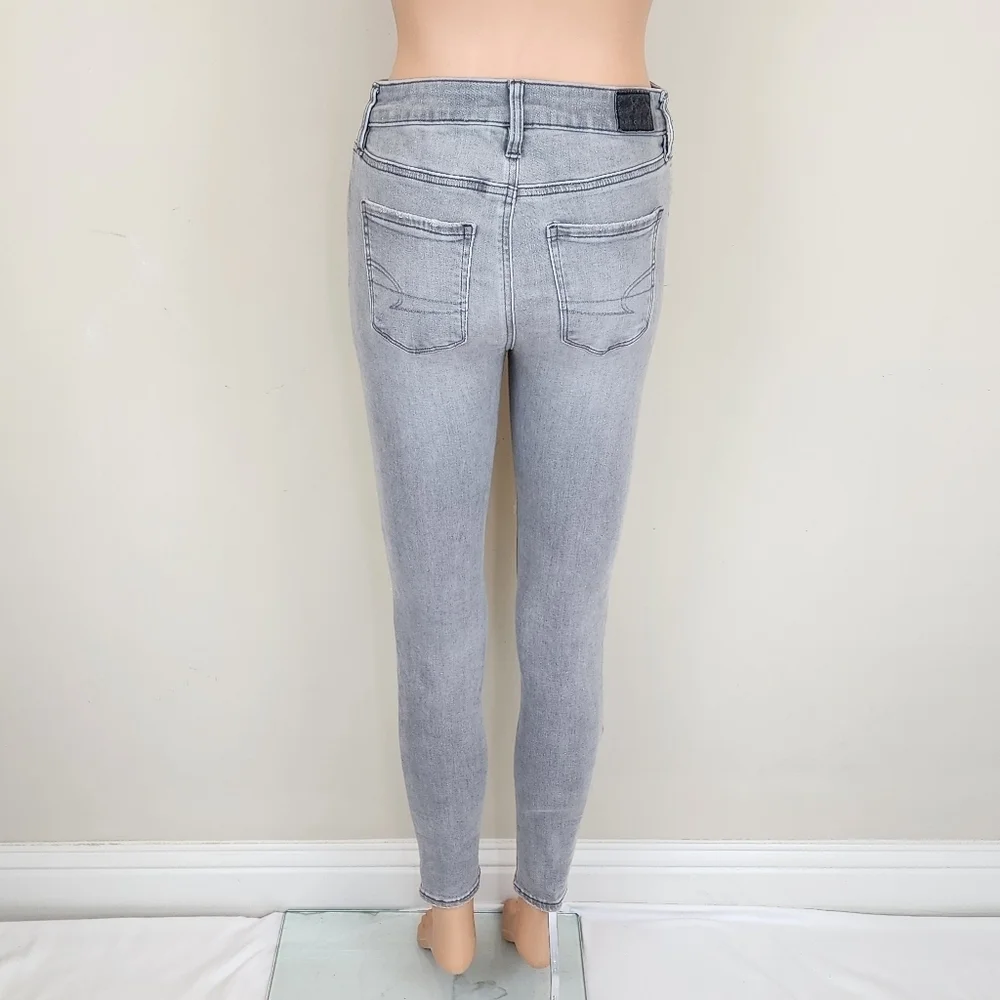 American Eagle  Grey Next Level Stretch Hi Rise Jegging